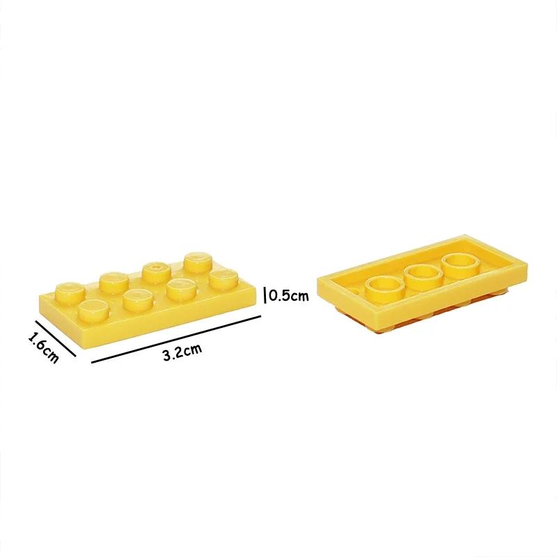 50/100PCS 2x4 Dot 2*4 Plate 3020 MOC Assemble Particles DO IT YOURSELF Construction Bricks Figures Blocks Learning Creativity Toy ideal for Kid