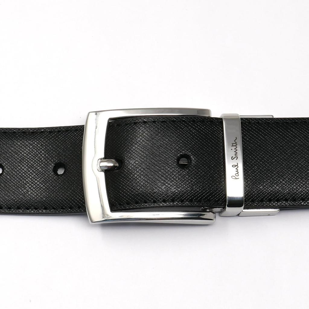 Paul Smith Reversible Leather Belt Simple Includes Care M1A 4437 Men's Set, Design, Cloth, (Type B)