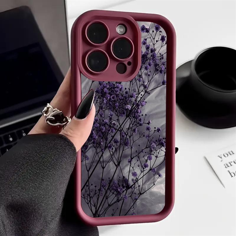 Dreamy Pink Cherry Blossom Illustration Phone Case for iPhone 17 16 15 14 13 12 11 Series Pro Max Plus