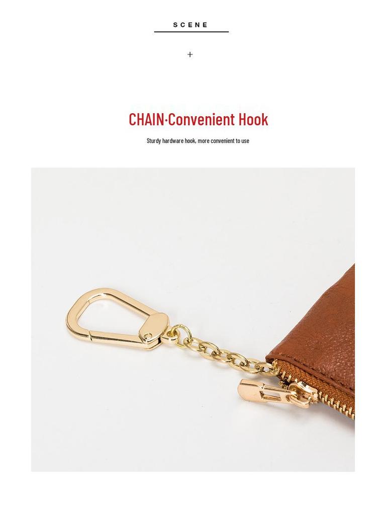 2025 New Women's Genuine Leather Mini Coin Purse - European & American Style, Short & Super Thin Wallet