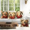 40/45/50cm cute golden retriever Cushions Pillowcase Polyester Cushion Cover Throw Pillow Pillowcover Home Car Sofa Decor