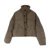 Wool splicing turtleneck down jacket women's short winter new fashion design thickened fashion warm jacket
