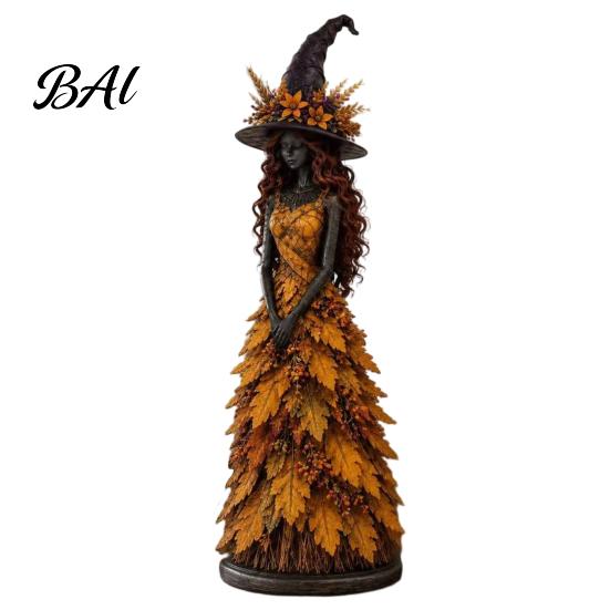 Cadouri Tematice Vrăjitoare Sezoniere Figurină de Toamnă, Statuie de Halloween, Decor de Masă de Toamnă, Decorare Raft Statuete Colecționabile pentru Șemineu