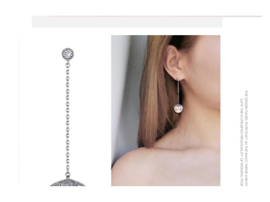 Koreanische Temperament Perlen Quasten Ohrringe, S925 Silbernadel, Schlicht und Vielseitig.