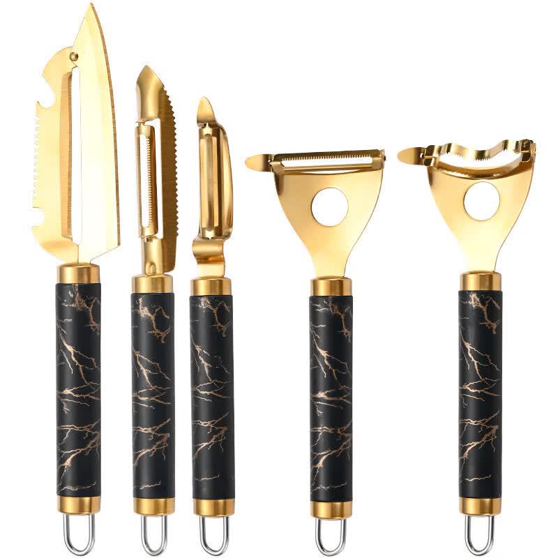 Di Rui En Stainless Steel Multi-function Peeler & Corn Tool Set