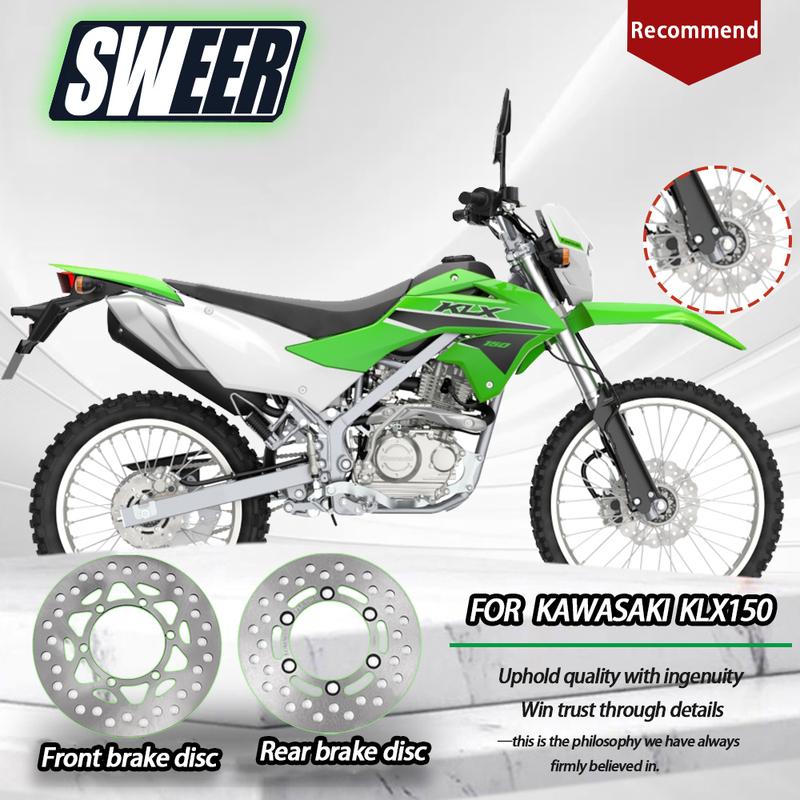 SWEER Motorcycle Front Brake Discs, Disc Brake Calipers, Brake Discs, Original Vehicle Replacement Fitfor Kawasaki KLX150