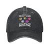 LGBTQ Rainbow Baseball Cap Vintage Distressed Denim Gay Pride LGBT Awareness Ally Snapback Cap Unisex  Outdoor All Seasons Caps