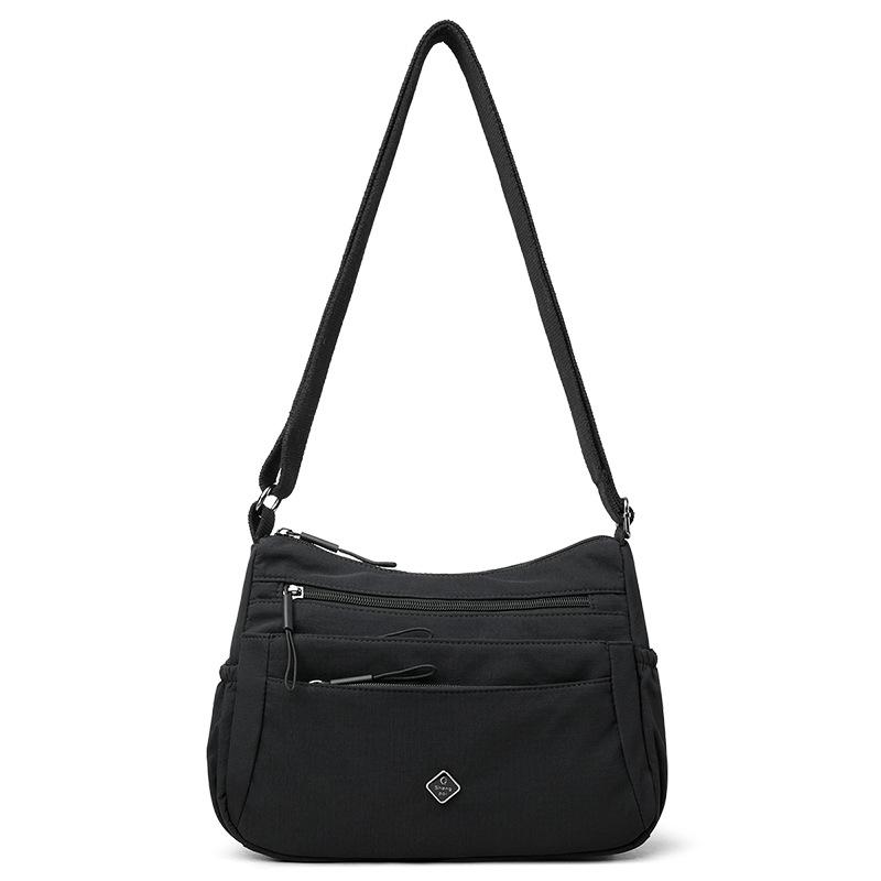 

Новые горячо продаваемые женские сумки, сумки через плечо, повседневные и универсальные для работы, женские сумки большой вместимости из многослойного нейлона чёрный