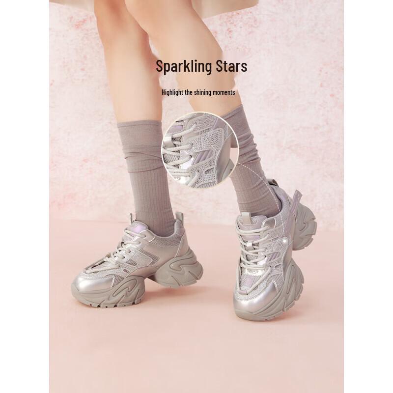 Women s Chunky Platform Casual Sneakers A8882AM5 34