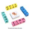 Word Matching Blocks Cognitive Pairing Toy For Learning Children Wooden Montessoris Letters Block