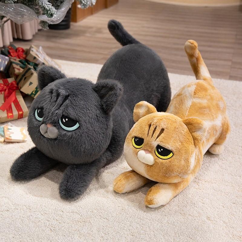Cartoon Cat Plush Animal Doll Pillow Bed Support Cushion For Home And Couch Use