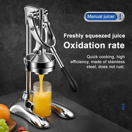 Ruční odšťavňovač citrusů Odolný lis na citrony Nerezová ocel Lis na limetkovou šťávu Neelektrický extraktor ovocné šťávy