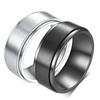 8MM Rotatable Smooth Stainless Steel Ring - Customizable Laser Logo for Women