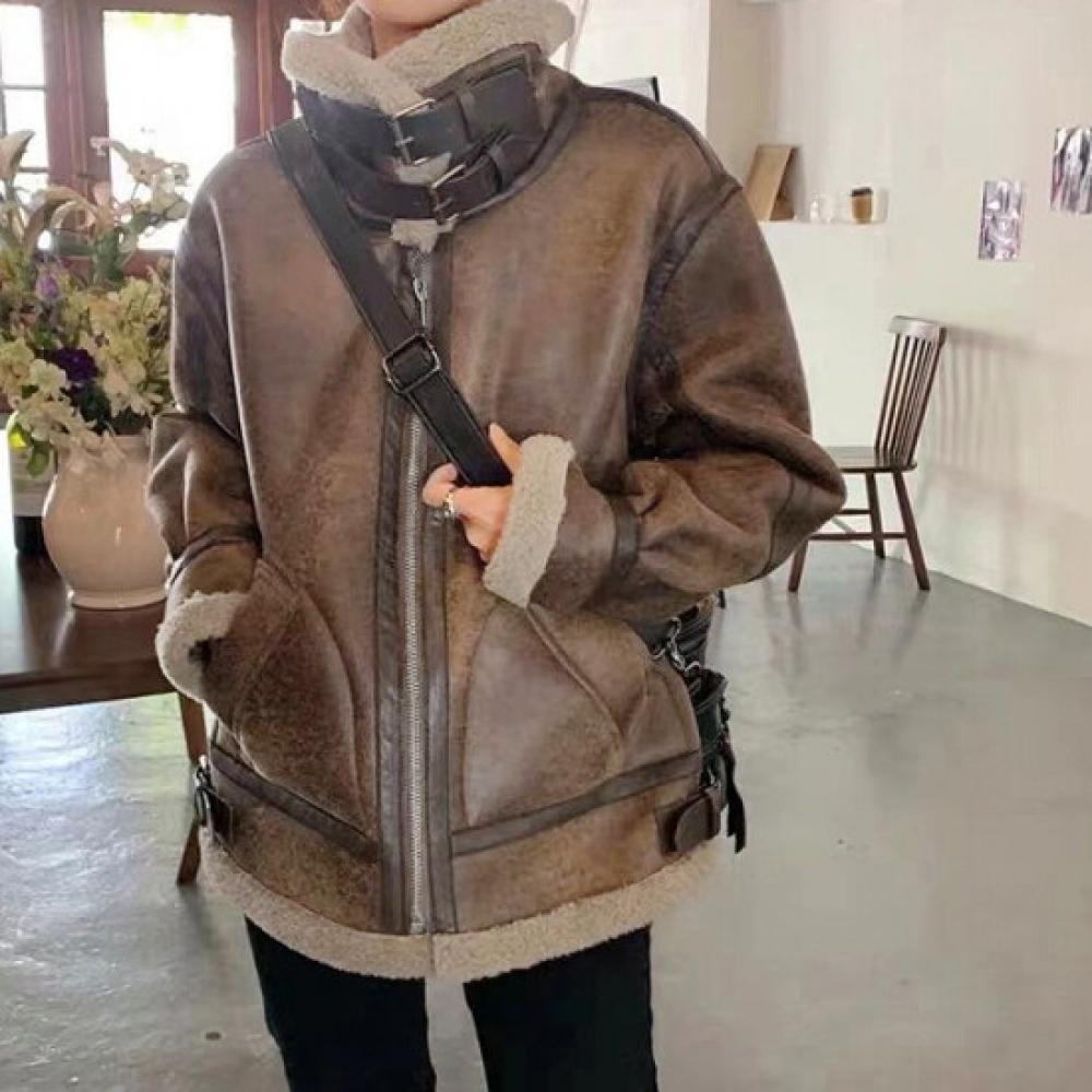Olivier S cloSet Buckle High Neck muStang Jacket O2411mu002d