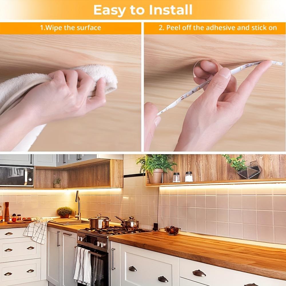 USB LED-Streifenlichter DC 5V 2835 Weiß / Warmweiß LED-Lichter mit EIN/AUS-Schalter für Schlafzimmer, Spiegel, Schrank, Kleiderschrank, TV