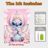 Disney Pearl Painting 5D Fairy Stitch Flower Pearl Gemstone Art Diamond Painting Kit for Adults Beginners Gift Ideas Home Decor Wall Art Craft