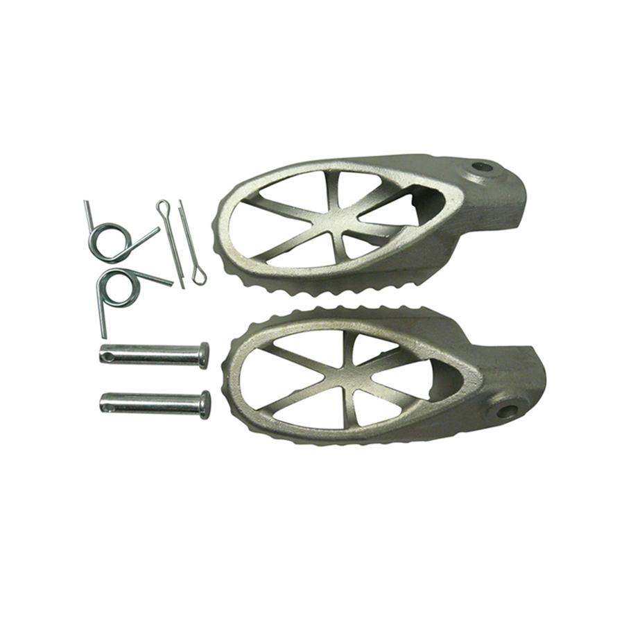 1 Pair Motorcycle Bike Off-road 304 Stainless Steel Foot Peg Forefoot Pedals 8MM