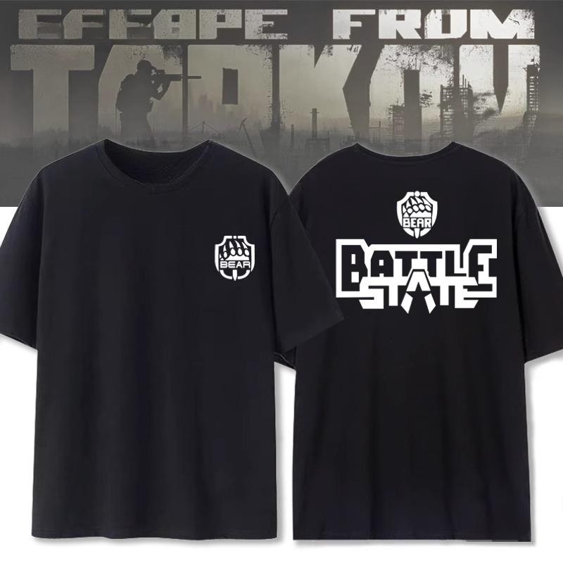 

Escape from Tarkov Bear Claw Camp Team game merchandise: Pure cotton round-neck short-sleeved men and women - Men s Summer Co... 5XL різнокольоровий