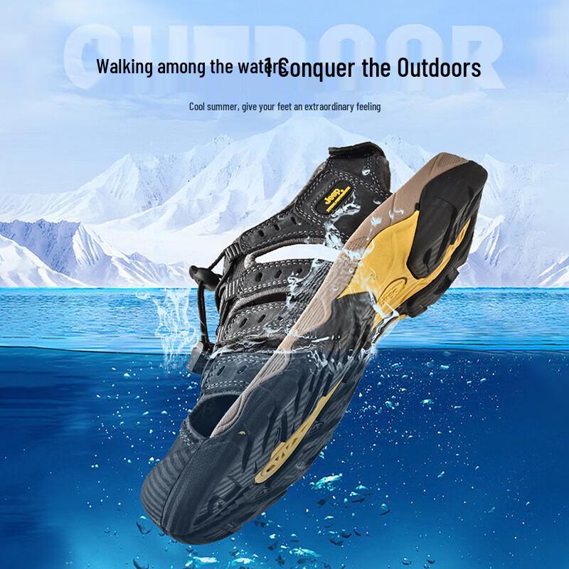 Jeep Men's Outdoor Closed-Toe Water Sandals