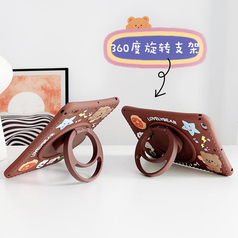 Astronaut Cartoon Bär 360 Drehständer Hülle für Samsung Galaxy Tab A8 10.5 8.0 10.1 2019 Kinder Tablet Cover Tab A7 10.4 S6 Lite T500 P610 T220 Hülle