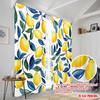 2 Stück, 2D-Flachdruck Vorhänge Rollos Lemon Harmony Vielseitiges Polyester (ohne Stange) Außendekorationen Ldeal für