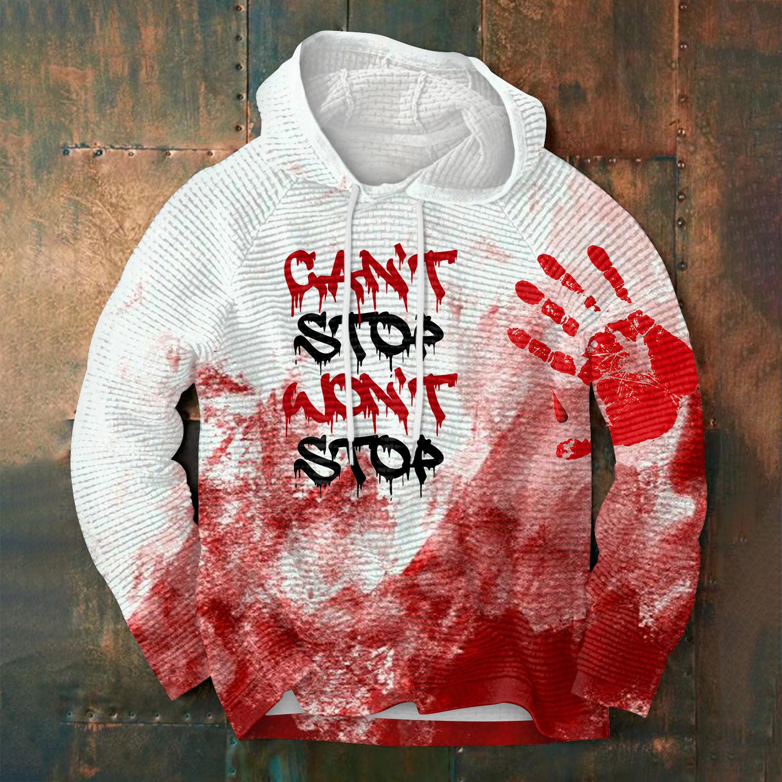 

Весенне-осенняя мужская толстовка с воротником-стойкой на открытом воздухе, повседневные свитера, топы M винный