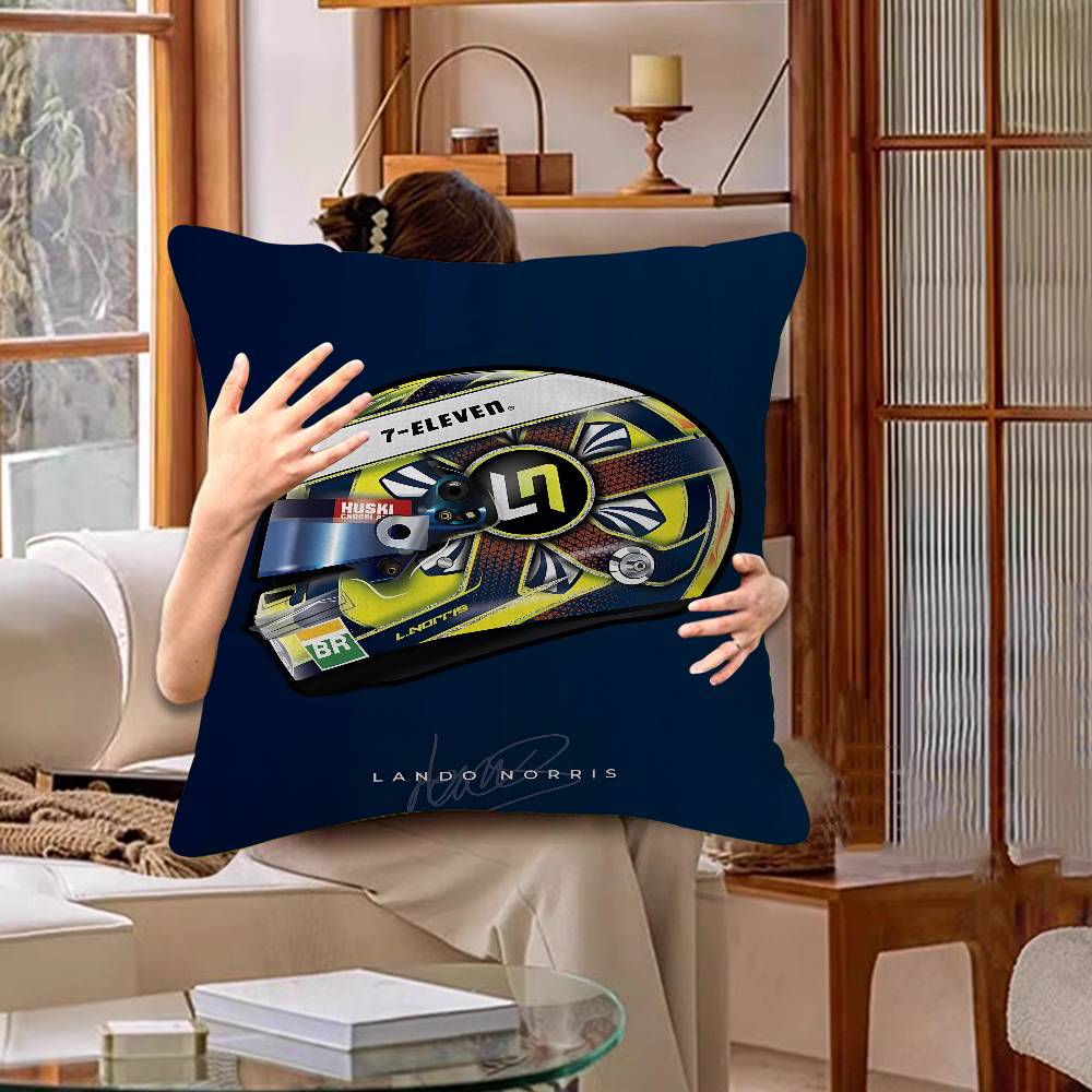 L-Lando N-Norris-Logo Pillow Cover Sofa Cushion Cover Home Room Decoration Children Gift