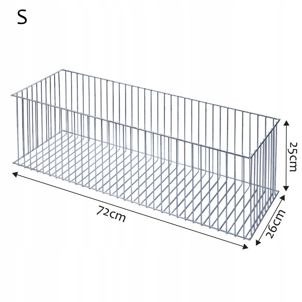 KADAX Gabionový květináč, gabionový kryt z oceli, pro květiny, kamenná zahrada, venkovní