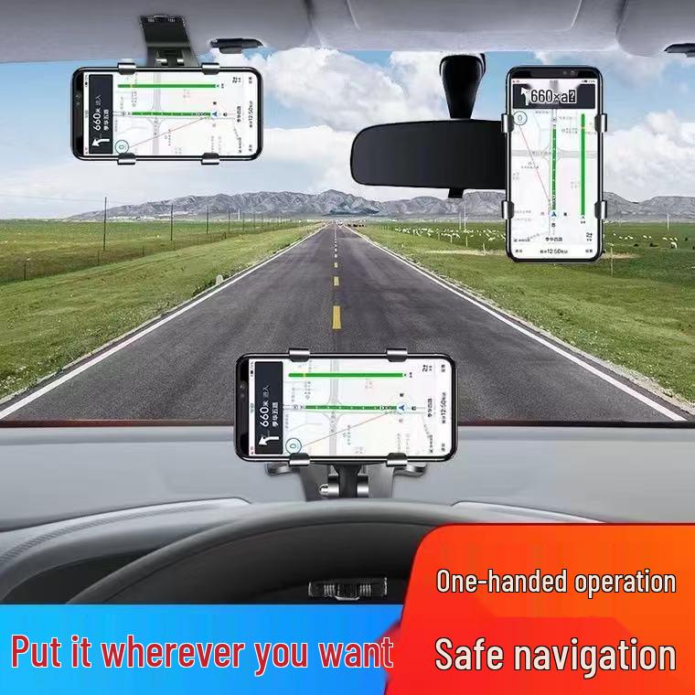 Newly Recommended Dashboard Car Phone Holder: Rotating HUD Clip-On for Navigation