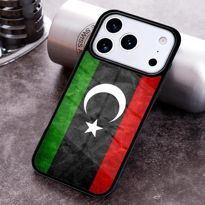 Libya Flag Phone Case for iPhone 17 16 15 Pro Max Air 14 13 12 11 Plus Shockproof Capa Cover