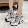10.5CM Spring Breathable Mesh Sneakers Thick Bottom Sports Shoes Autumn Women Wedges Casual Chunky Shoes High Platform Sneakers