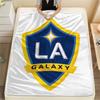 LA Galaxy Bedruckte Flanelldecke, weicher Überwurf für Schlafzimmer Sofa, waschbar, Fußballfanartikel, tolles Geschenk.