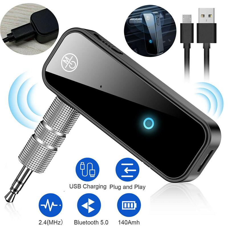 

Bluetooth 5.0 Аудіоприймач Передавач Hansfree Дзвінок 3,5 мм Додатковий роз єм USB Ключ Стерео Музика Бездротовий адаптер Для ТВ ПК Автомобільний комплект