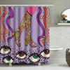 Bohemian Shower Curtain Set Nature Floral Pattern Waterproof Bathroom Decor Vintage Hippie Tapestry Wall Hanging Home Textile