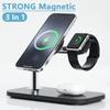 Nowa Magnetyczna Szybka Bezprzewodowa Ładowarka Stojak Uchwyt na Telefon Komórkowy Dla Magsafe iPhone 16 15 14 13 Pro Max Airpods iWatch 6/SE/7
