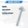 Eccentric Alignment Camber Bolt Compatible for BMW 335xi 335i 328i 328xi E90 E92, Durable Metal Silver Tone Alignment Caster Fitting Adapter