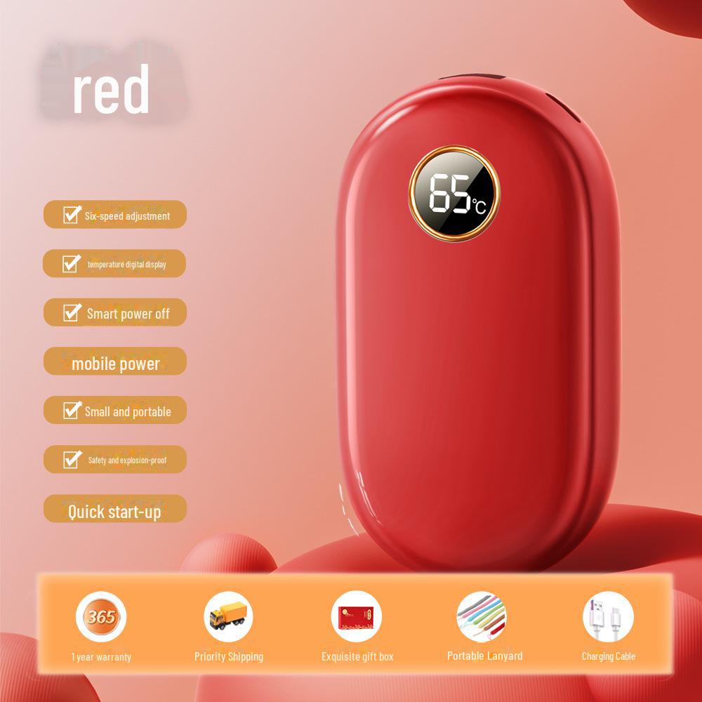 "2024 Mini Aquecedor de Mãos Magnético Dividido e Combo Power Bank"