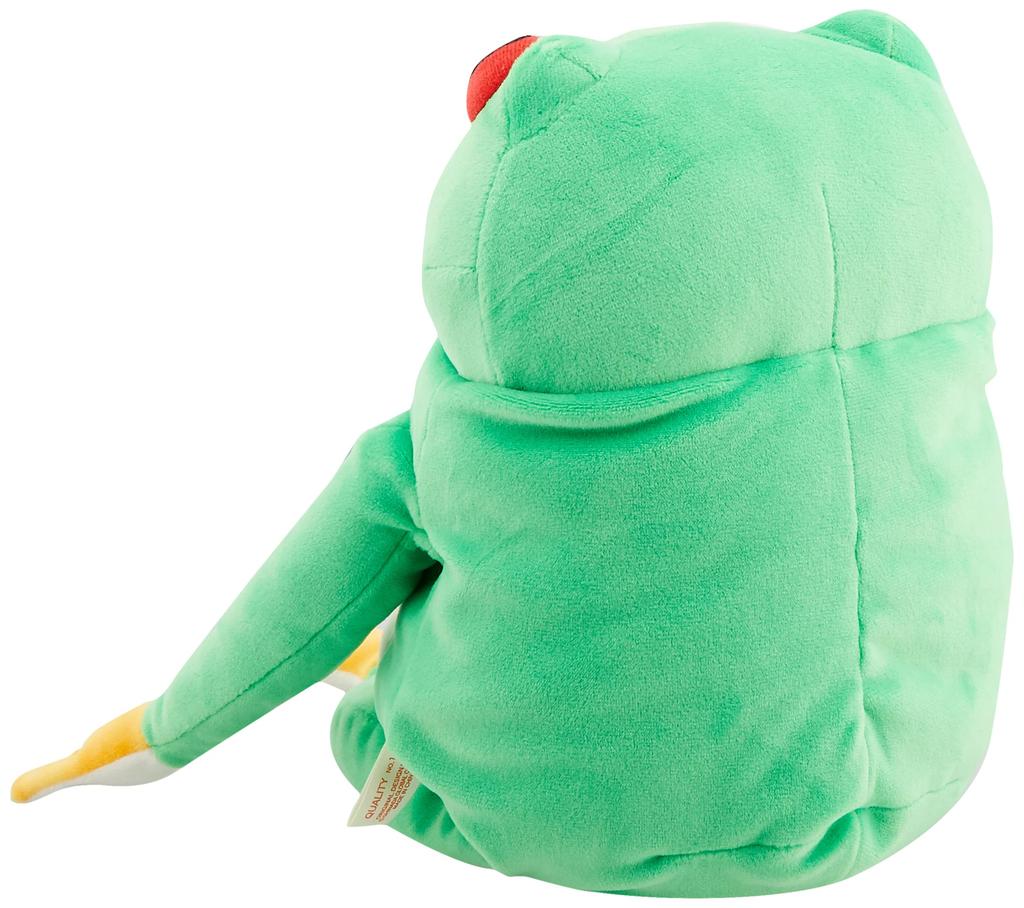 Shinada Global Mochi Series Mochikaeru Frog Green (Large) 22 X 22 X 30 Cm Plush Frog Animal MOKR-0350G