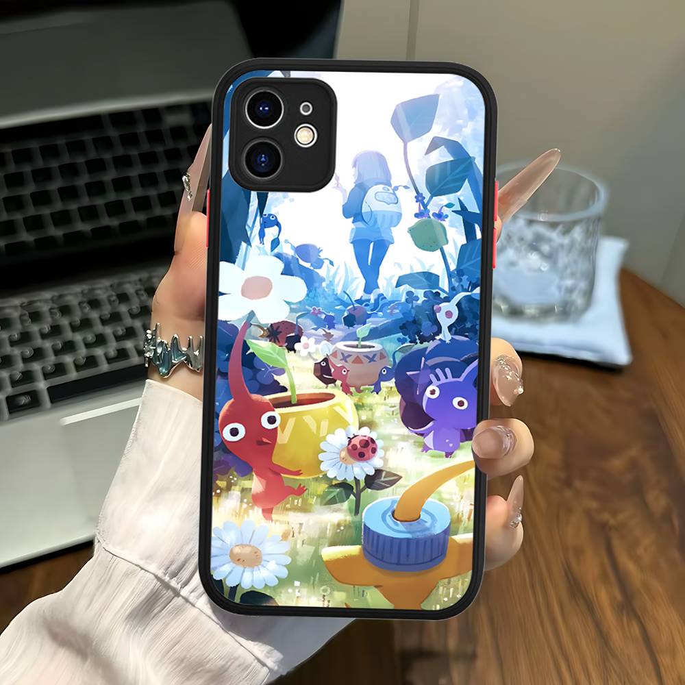 Classic Animation PIKMIN Phone Case For IPhone 16 15 14 Plus 15 13 12 11 Pro Max X XS MAX Matte Cover