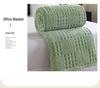 Taffeta Solid Color Fleece Waffle Jacquard Blanket - Multifunctional Cover & Nap Blanket.