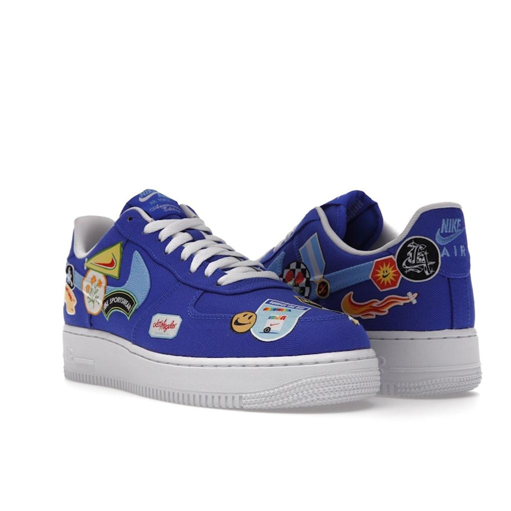 Nike Air Force 1 07 Patched Up - Los Angeles Men Sneakers Blue Racer-Blue University-Blue DX2304-400