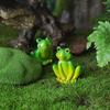 Cartoon Frog Figurines Mini Micro Landscape Decoration Garden Frog Ornament  Home Decoration