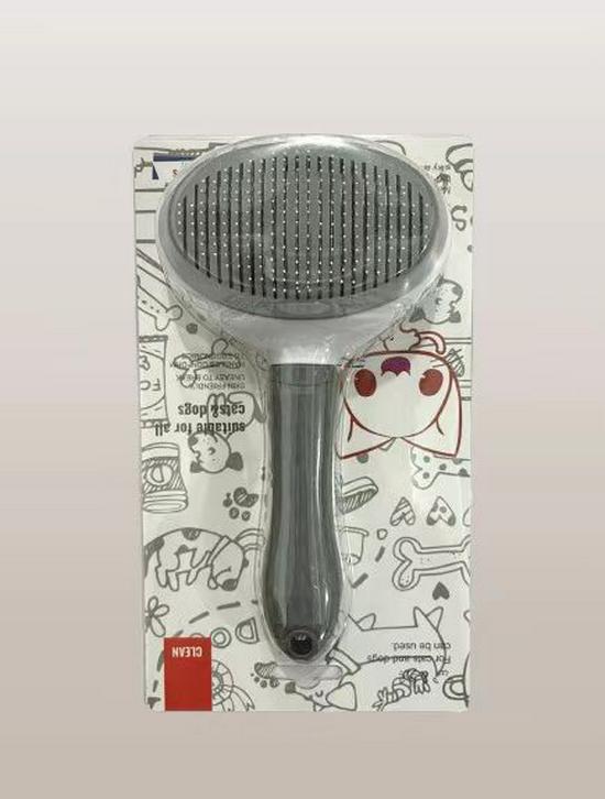 Pet Grooming Comb - Dog & Cat Detangler, Needle Comb & Hair Cleaner Tool