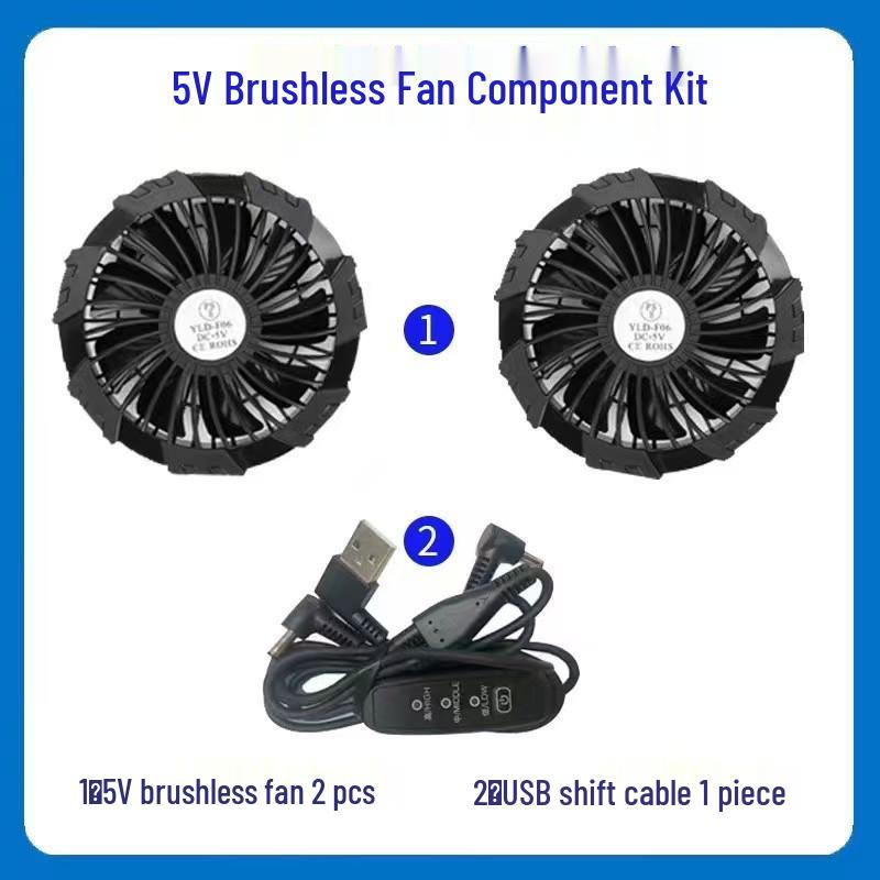 

Summer Cooling Sun Protection Fan Jacket for Outdoor Heatstroke Prevention, Air Conditioned Cooling Vest for Construction and Workshop Use. M