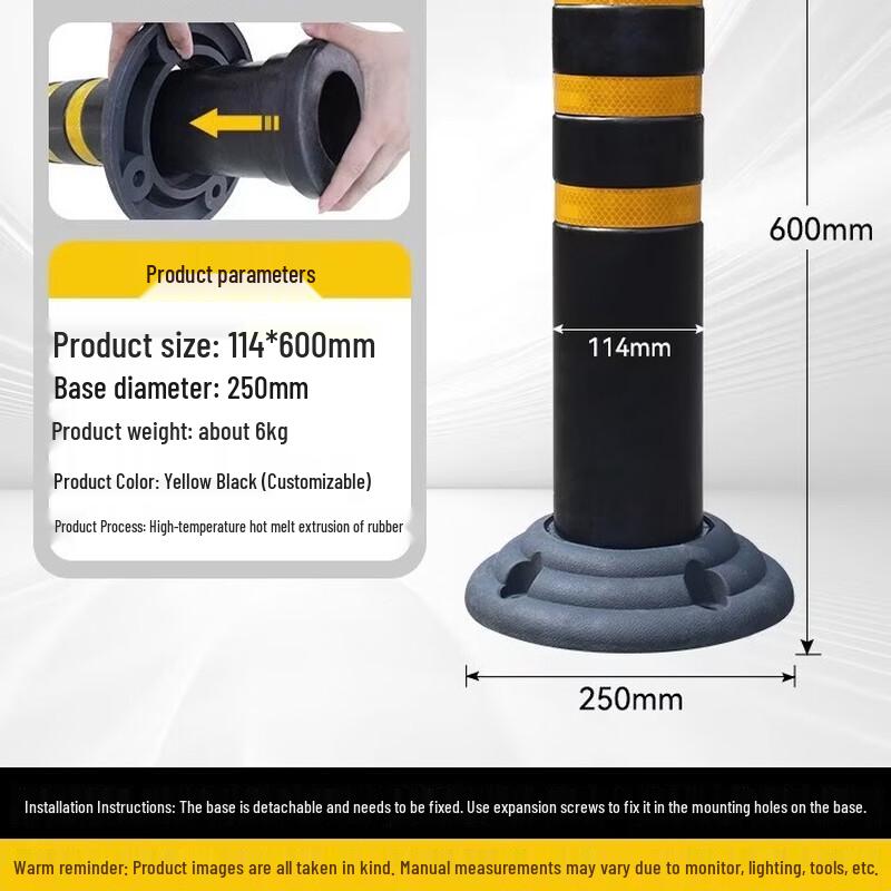 Brangdy Rubber Flexible Warning Bollard