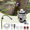 63022 Carburetor For Harbor Freight 52Cc 2HP Predator Earth Auger 63022 With Primer Bulbs Spark Plug Gasket Fuel Line Carb Kit, Replace 63022 56257