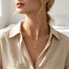 2Pcs Exquisite Metal Heart-Shaped Pendant Necklace Jewelry Layered Collarbone Chain For Women'S Daily Dating