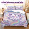 Two animals and lovePattern Bedding Quilt Set Quilt Cover Pillowcase Home Decoration Birthday Gift (1 * duvet cover + 2 * pillowcase, without core)