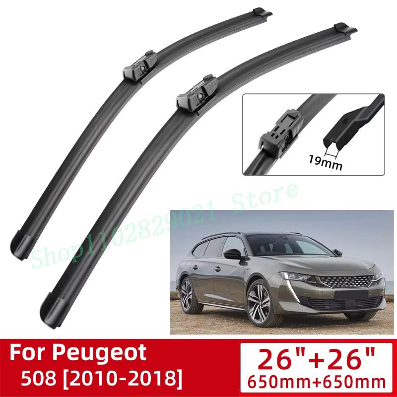 For Peugeot 508 2010-2018 Car Accessories Front Windscreen Wiper Blade Brushes Wipers 2011 2012 2013 2014 2015 2016 2017 2018