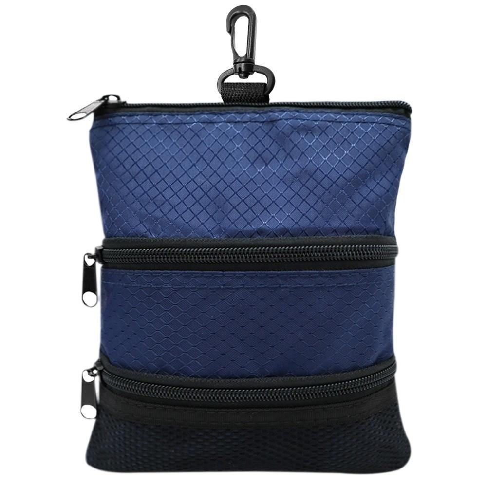 Portable Golf Storage Bag Three Layer Golf Pouch Accessories Carrier Golf Ball Bag Traveling